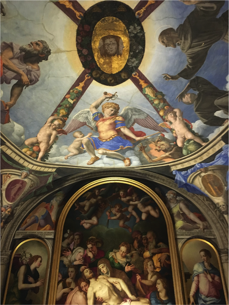 Ceiling at the Piazza della Signoria.